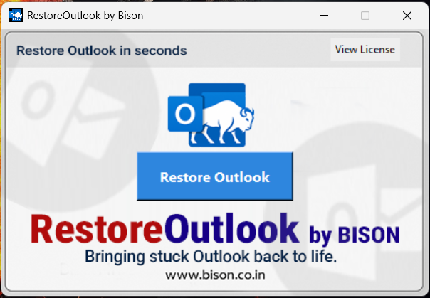 RestoreOutlook product screenshot 1